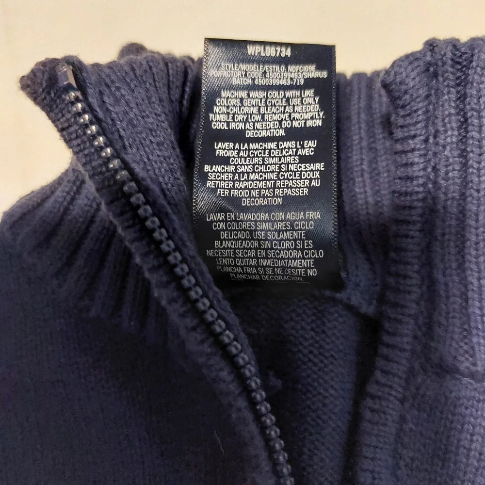 Nautica Half Zippered Pullover Cotton Sweater NEW Boys 4 Striped Gray Blue Green